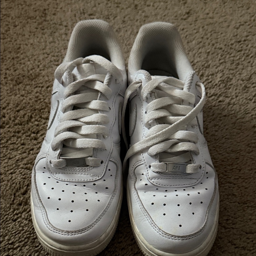 Nike White Lace-Up Sneakers
